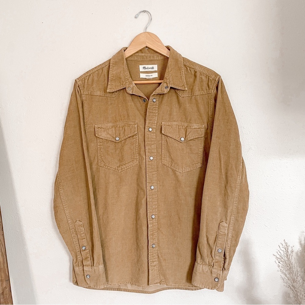 Madewell Tan Button-Up Shirt